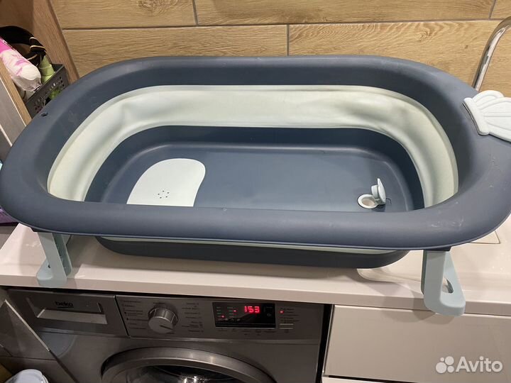 Детская складная ванночка со сливом rant Marlin