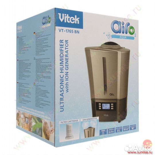 Увлажнитель воздуха с функцией ионизации vitek