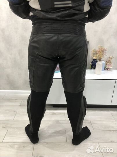 Мотоштаны кожанные мужские