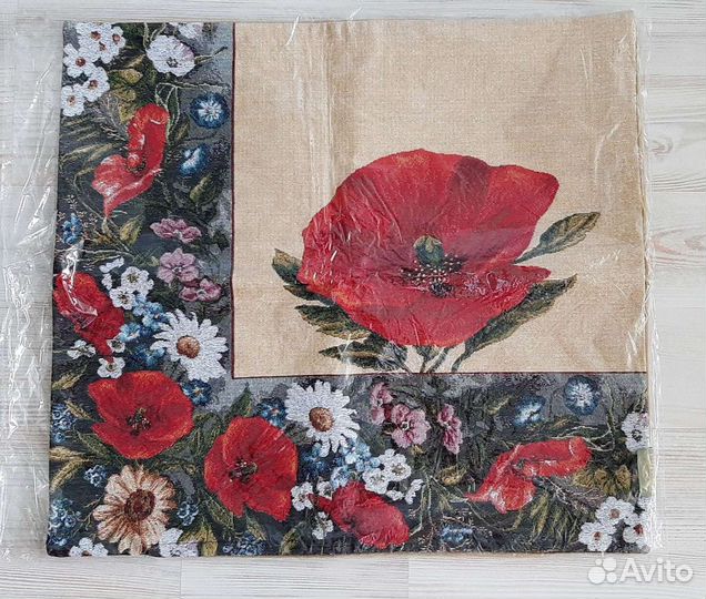 Наволочка гобелен 50/50 декоративная новая