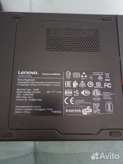 Мини пк Lenovo ThinkCentre M630e Tiny