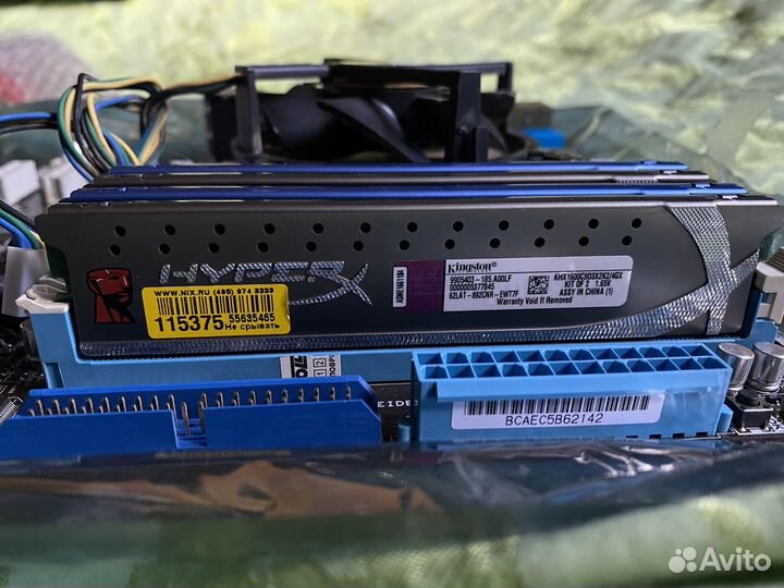 Материнская плата Asus с процессором и озу