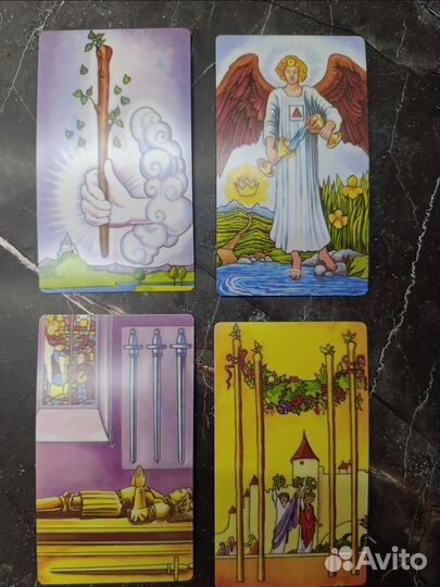 Карты таро Уэйта Безрамочные