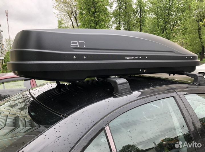 Автобокс на крышу LADA Priora. ED Магнум