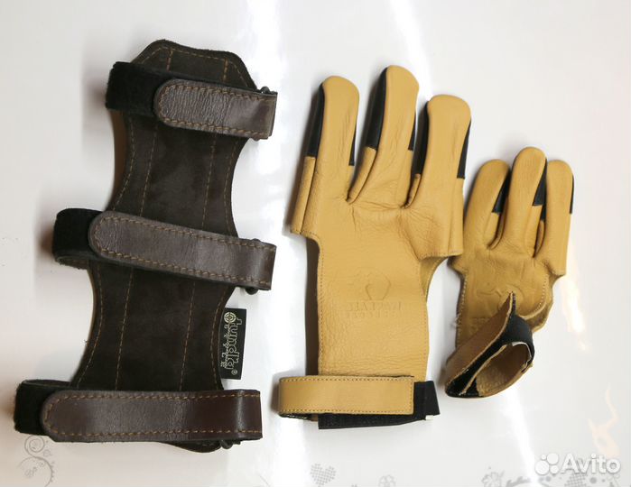 Защита (крага и перчатка) для стрельбы из лука