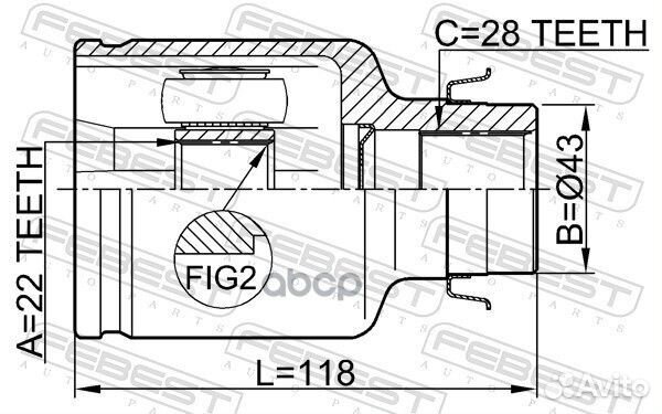 Mazda 3 BK 2003-2008 0511-M316atrh Febest