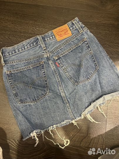 Джинсовая юбка levis