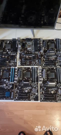 Материнская плата MSI gigabyte asus