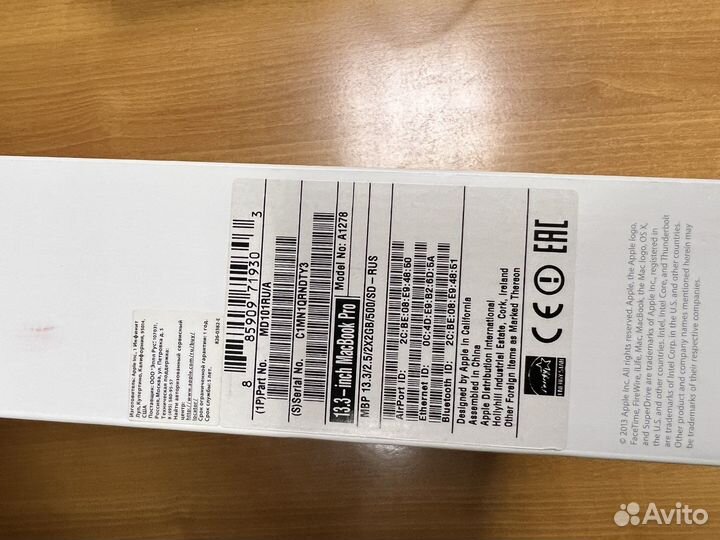 Apple Macbook Pro 13 i5/2.5/4/500Gb 2013 отл.с