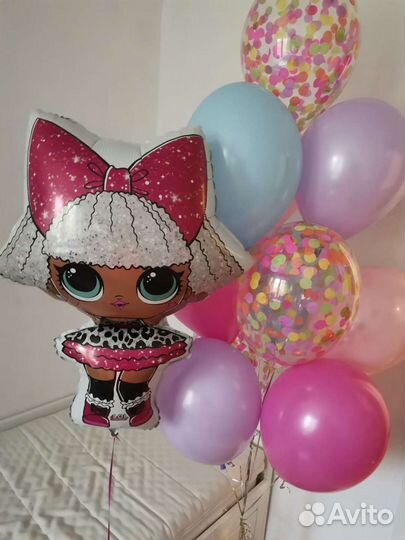 Воздушные шары с гелием на день рождения лол lol