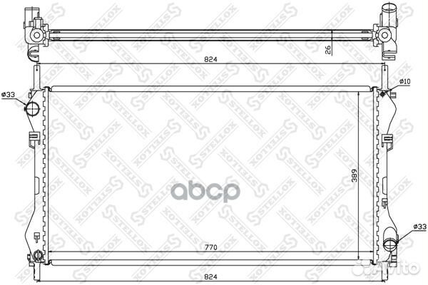 10-25375-SX радиатор системы охлаждения Ford T