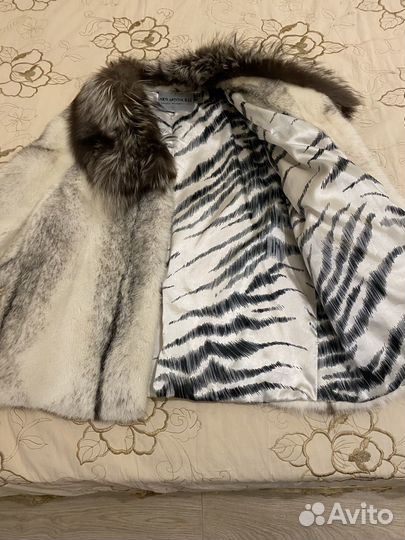 Шуба норковая 46 48 белая