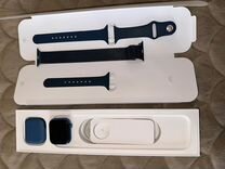 Часы apple watch 7 41 mm синие