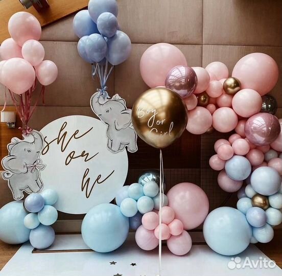 Фотозона на гендер пати, определение пола ребенка