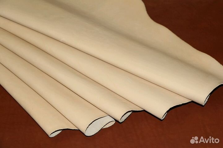 Натуральная кожа. Краст бежевый