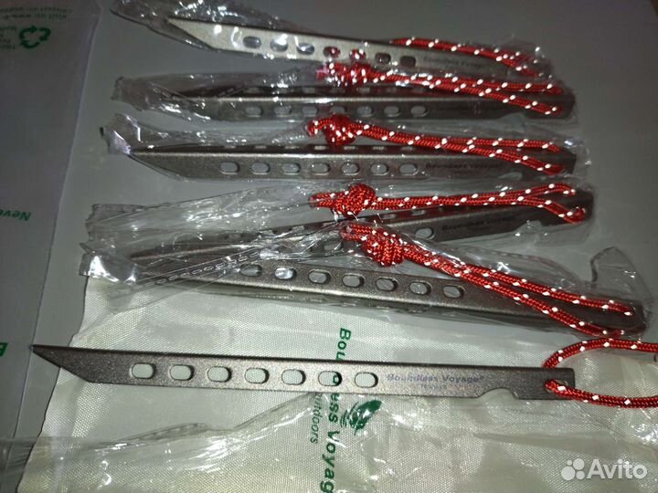 Титановые колышки 6шт для палатки - 2 вида
