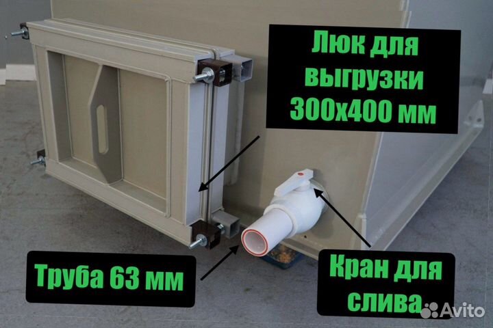 Емкость утепленная для перевозки рыбы (1.5 м3)