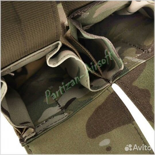 Emerson Тройной подсумок под магазины ак, мох