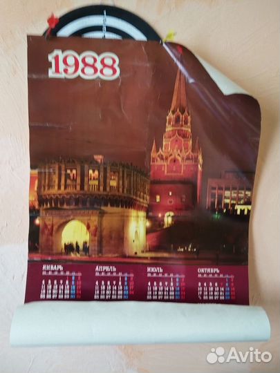 Календарь ретро СССР за 1988 год