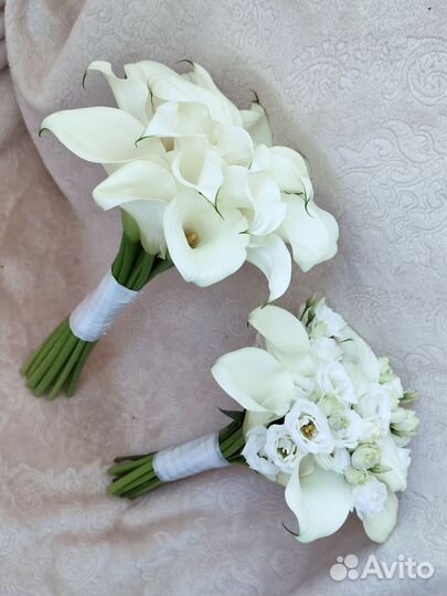 Свадебный букет невесты из калл