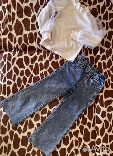 Джинсы на девочку 8 лет