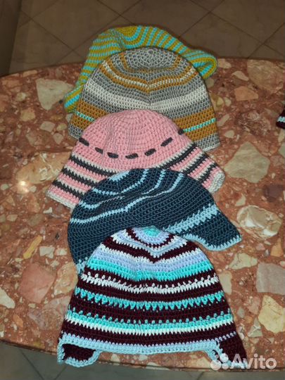 Шапка банная/сауна/баня/вязаная