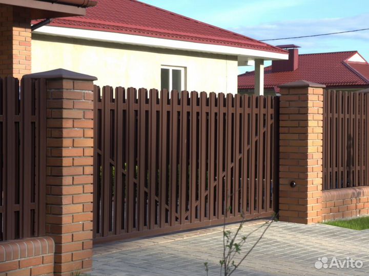 Прочные откатные ворота