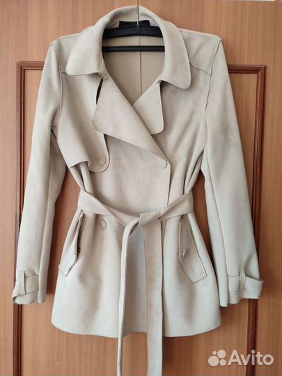 Тренч Zara замша