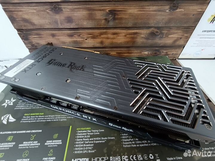 Видеокарта RTX 4080 GameRock OmniBlack 16GB