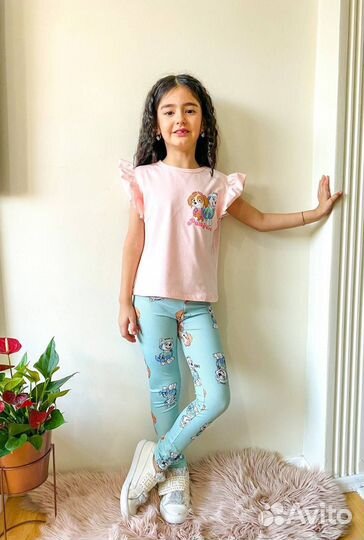 Лосины и футболка для девочки