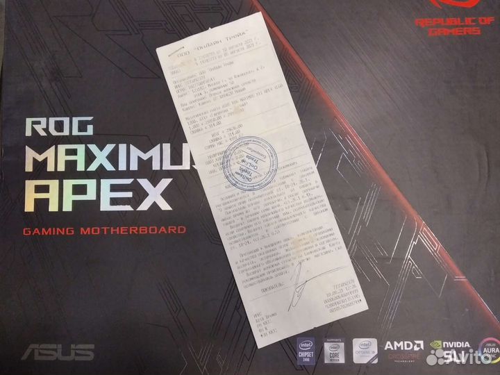 Материнская плата asus z490 apex (1200)