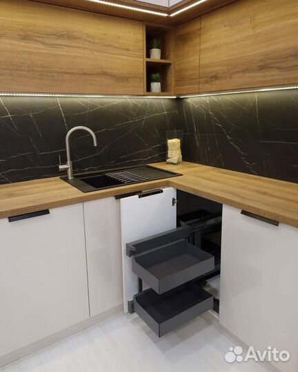 Кухня под потолок по индивидуальным размерам