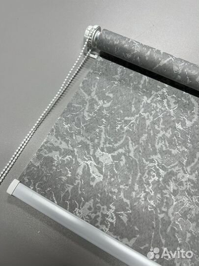 Рулонные шторы, Шёлк серый, 40х170 см