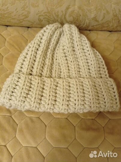 Вязаная шапка/вязаные домашние тапочки