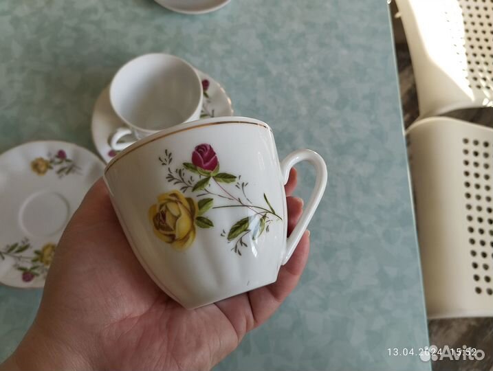 Чайные пары из тончайшего фарфора СССР