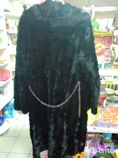 Шуба с капюшоном