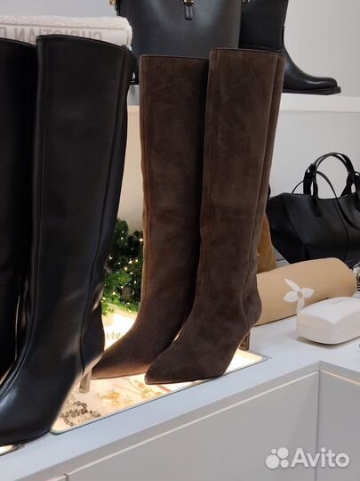 Сапоги женские трубы zara