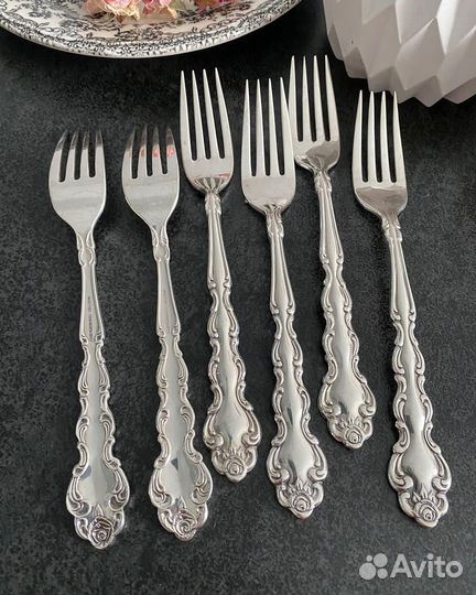 Винтажные посеребренные вилки, США