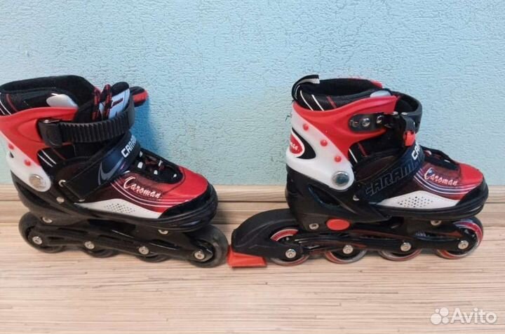 Коньки роликовые Caroman в идеальном состоянии