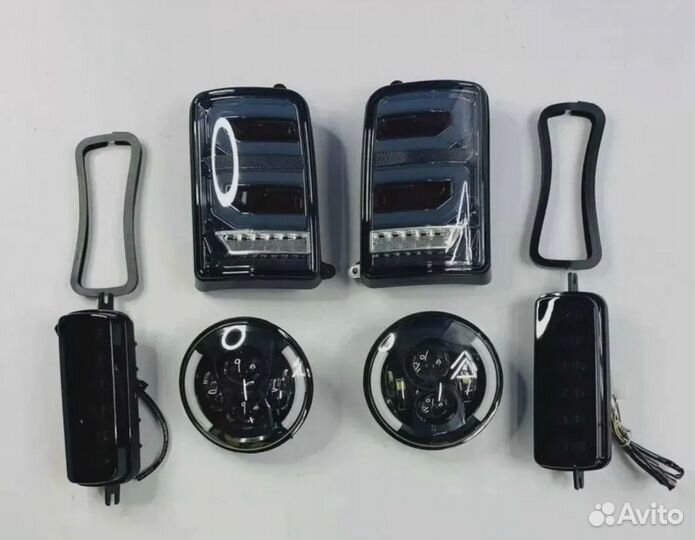 Ваз Нива LED Комплект оптики стиль Range Rover