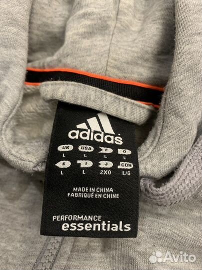 Винтажное зип худи адидас