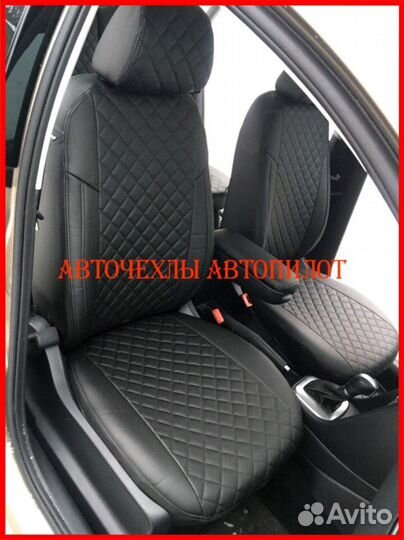Чехлы Автопилот Volkswagen Polo 5 Hb из экокожи