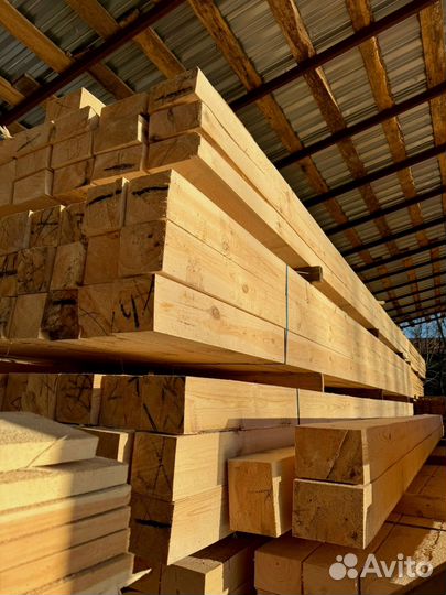 Брус обрезной 100х200х6000мм ГОСТ