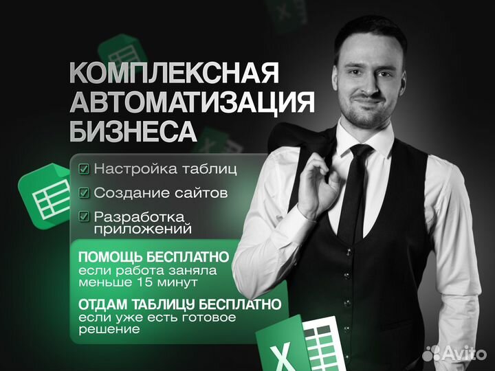 Excel + Google таблицы. Автоматизация бизнеса