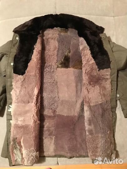 Куртка зимняя с натуральным овечьим мехом