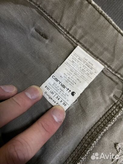 Штаны Carhartt distressed 34x30
