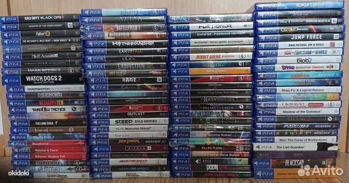 Лицензионные Диски Sony Playstation 4 150 штук