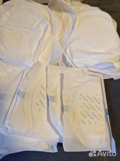 Лактационные вкладыши lovular 35 шт+ baby go 32 шт