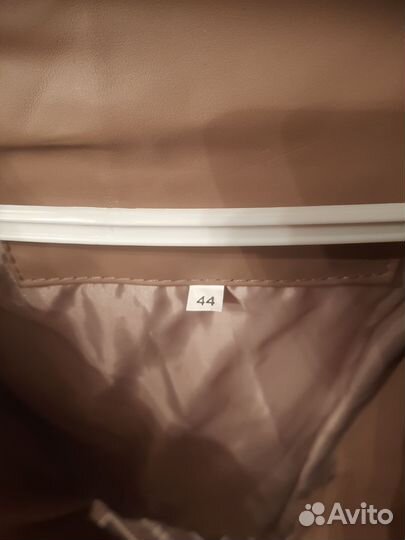 Пуховик женский из экокожи зима