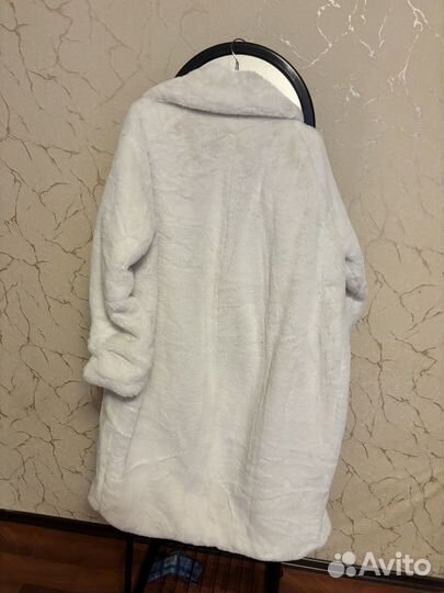 Искусственная шуба белая